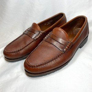 Allen Edmonds Holton Penny Loafer Dress Shoe Mens Sz 11 D Chestnut Brown Leather